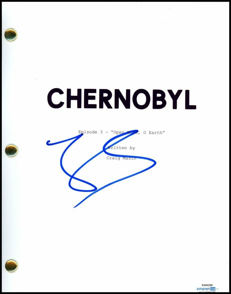 JESSIE BUCKLEY “CHERNOBYL” AUTOGRAPH SIGNED ‘OPEN WIDE, O EARTH’ SCRIPT ACOA COLLECTIBLE MEMORABILIA