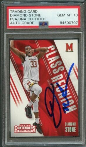 2016-17 CONTENDERS DRAFT PICKS #14 DIAMOND STONE SIGNED CARD AUTO 10 PSA SLABBED COLLECTIBLE MEMORABILIA