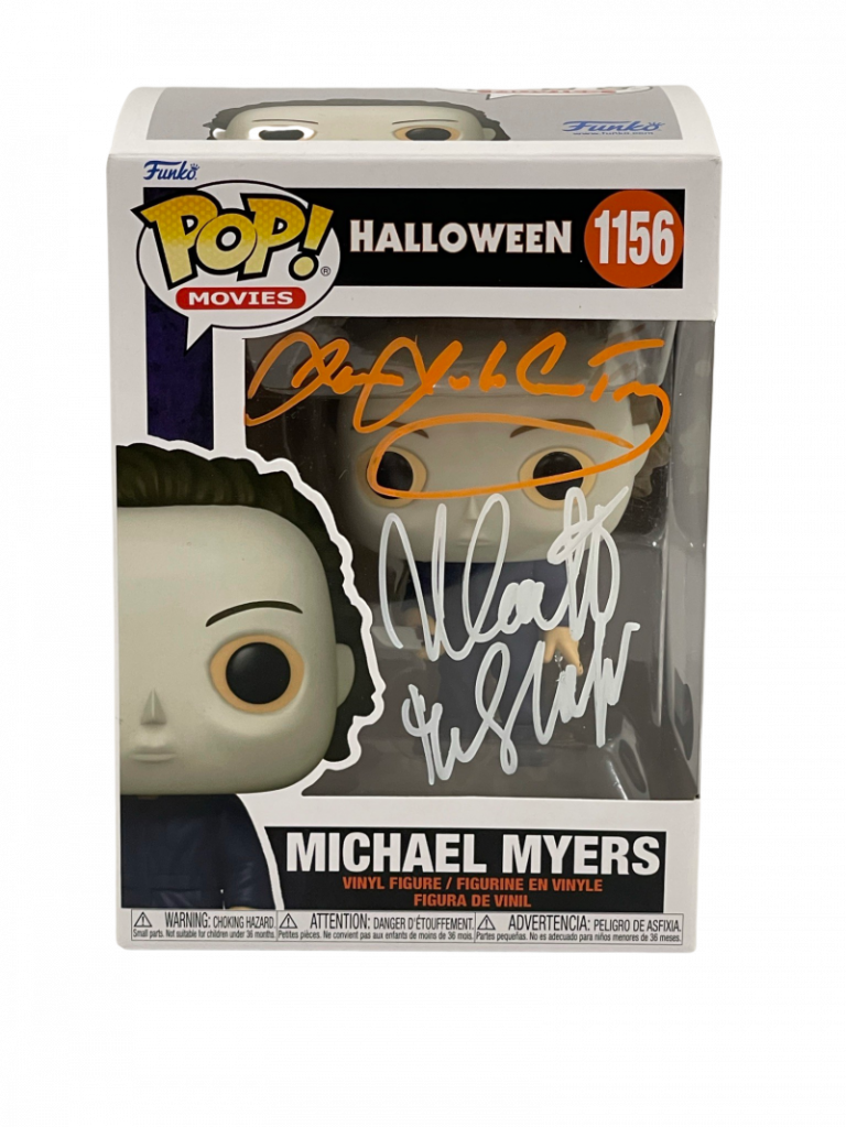 NICK CASTLE JAMES JUDE COURTNEY SIGNED HALLOWEEN MICHAEL MYERS FUNKO BECKETT 83 COLLECTIBLE MEMORABILIA