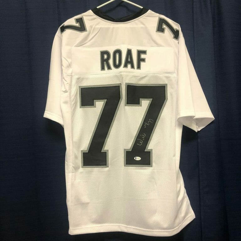 WILLIE ROAF SIGNED JERSEY BAS BECKETT NEW ORLEANS SAINTS AUTOGRAPHED COLLECTIBLE MEMORABILIA