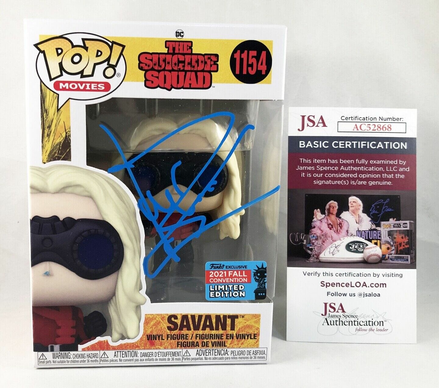 Michael Rooker Signed Funko Pop JSA Suicide Squad Savant COA