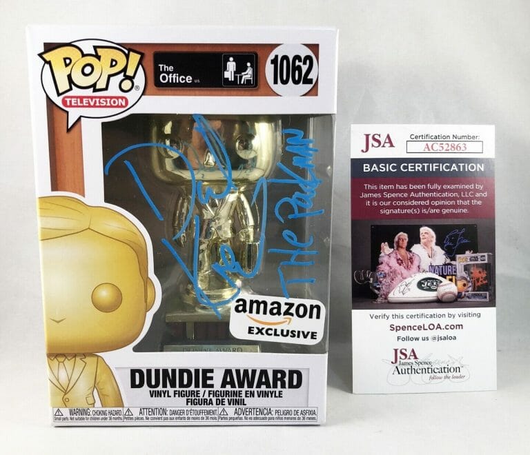 DAVID KOECHNER SIGNED FUNKO POP JSA TODD PACKER THE OFFICE 1 COA COLLECTIBLE MEMORABILIA