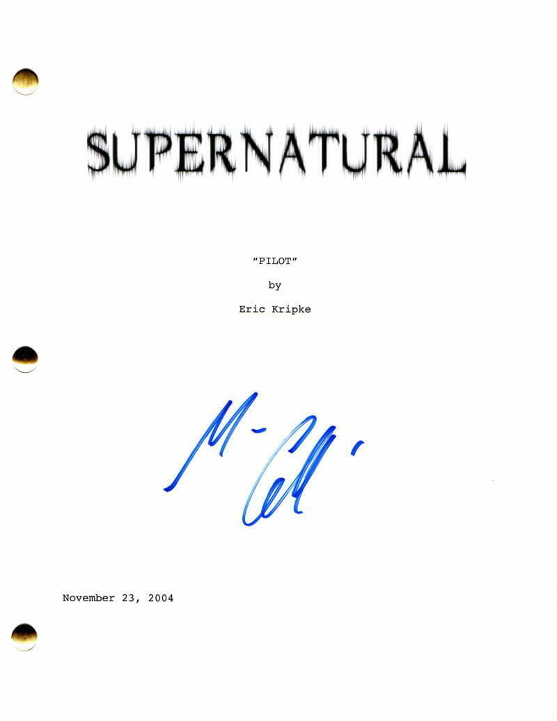 MISHA COLLINS SIGNED AUTOGRAPH SUPERNATURAL FULL PILOT SCRIPT CASTIEL