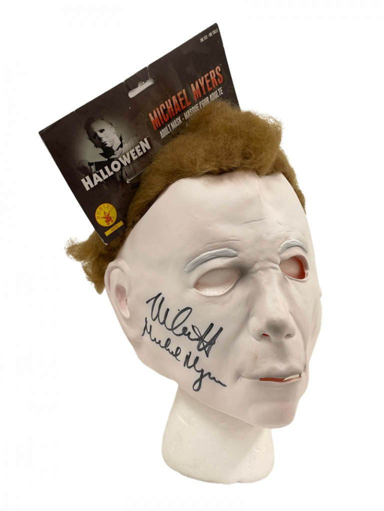 Michael myers signed good mask