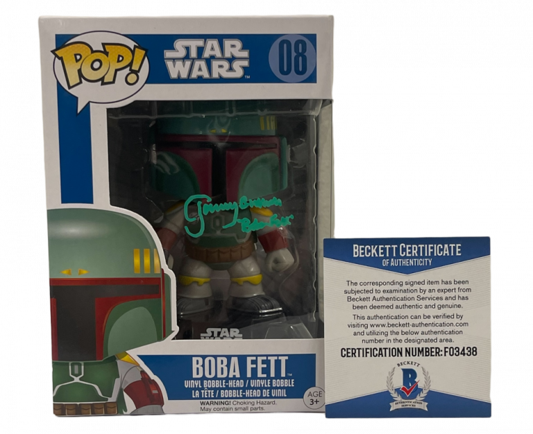 JEREMY BULLOCH SIGNED STAR WARS BOBA FETT FUNKO AUTHENTIC AUTOGRAPH BECKETT A COLLECTIBLE MEMORABILIA