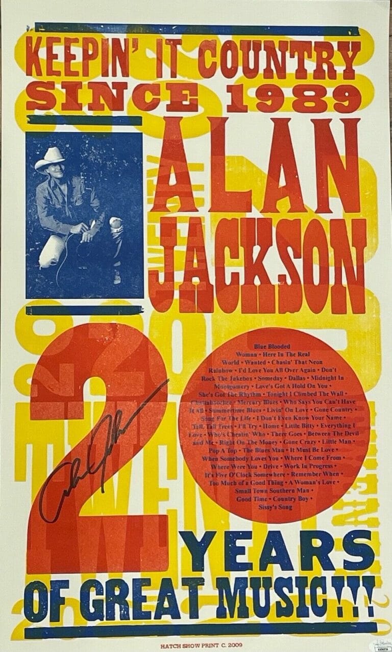 Authentic Alan Jackson Memorabilia Autographia