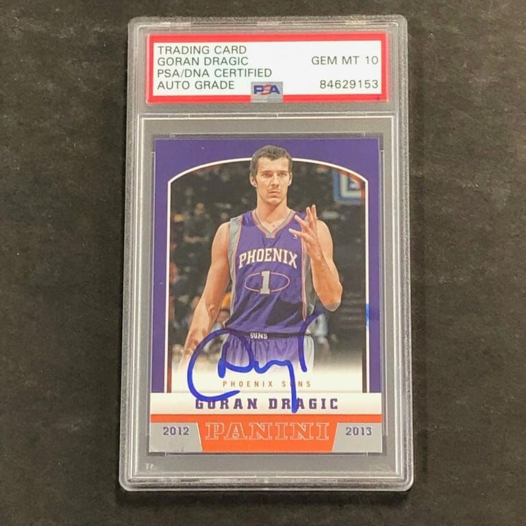 2012-13 PANINI BASKETBALL #66 GORAN DRAGIC SIGNED CARD AUTO 10 PSA/DNA SLABBED S COLLECTIBLE MEMORABILIA
