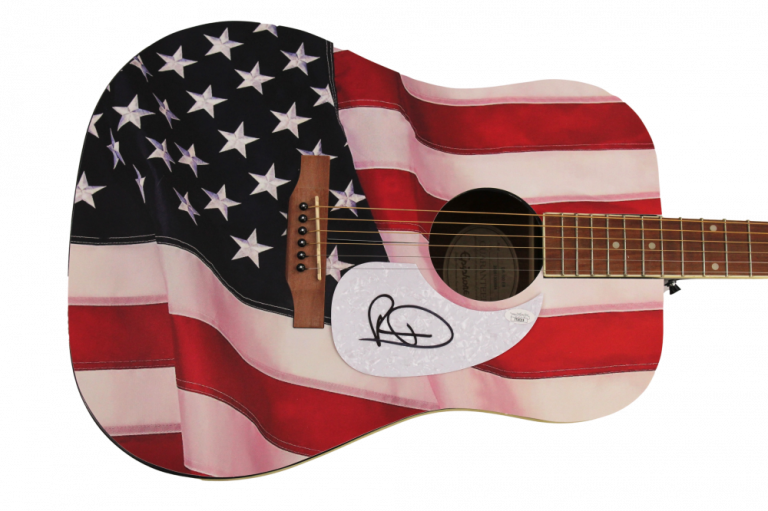 RUSSELL DICKERSON SIGNED AUTOGRAPH CUSTOM GIBSON EPIPHONE ACOUSTIC GUITAR JSA COLLECTIBLE MEMORABILIA