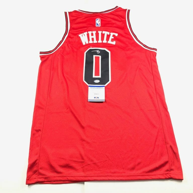 COBY WHITE SIGNED JERSEY PSA/DNA CHICAGO BULLS AUTOGRAPHED COLLECTIBLE MEMORABILIA