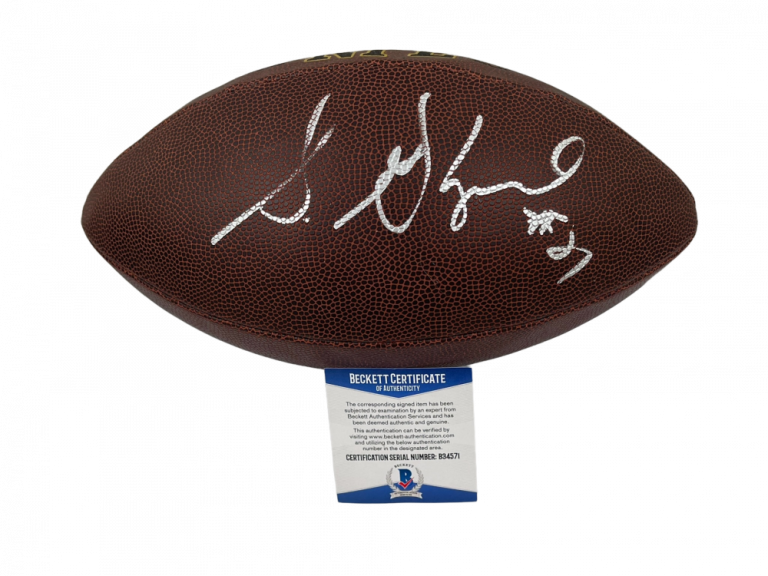 STERLING SHEPARD SIGNED NFL FOOTBALL NEW YORK GIANTS AUTOGRAPH BECKETT COA 2 COLLECTIBLE MEMORABILIA