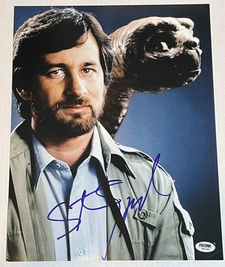 STEVEN SPIELBERG SIGNED ET JAWS INDIANA JONES DIRECTOR AUTOGRAPH 11×14 – PSA COA COLLECTIBLE MEMORABILIA