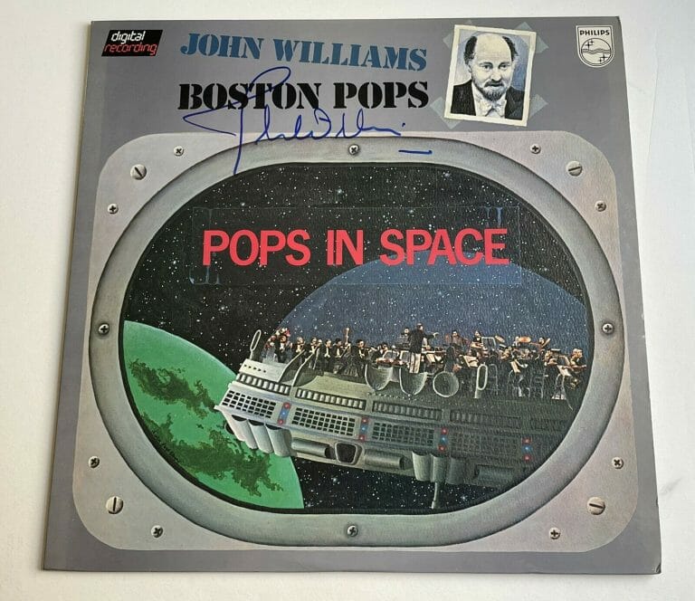 JOHN WILLIAMS SIGNED AUTOGRAPHED BOSTON POPS IN SPACE LP STAR WARS PROOF K9 SWAU COLLECTIBLE MEMORABILIA