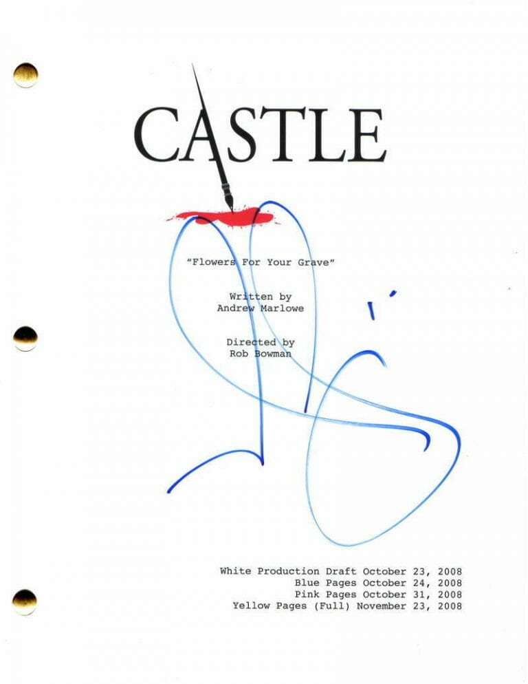 NATHAN FILLION SIGNED AUTOGRAPH CASTLE PILOT SCRIPT – RICHARD CASTLE VERY RARE! COLLECTIBLE MEMORABILIA