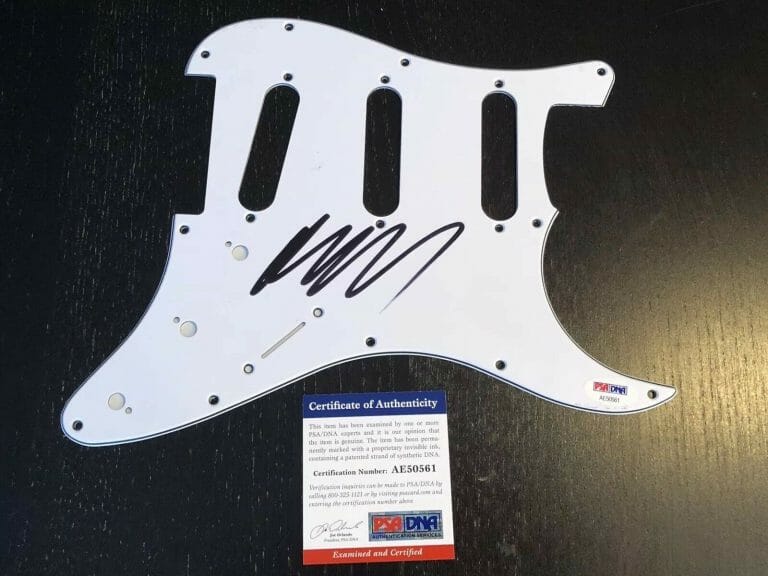 JADEN SMITH HAND SIGNED STRATOCASTER PICKGUARD GUITAR WILL MUSIC PSA DNA CERT COLLECTIBLE MEMORABILIA