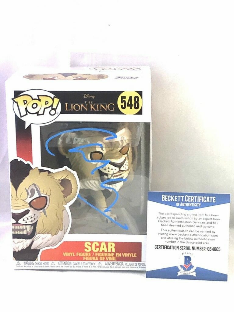 CHIWETEL EJIOFOR SIGNED OFFICIAL SCAR FUNKO POP THE LION KING MOVIE BECKETT BAS COLLECTIBLE MEMORABILIA
