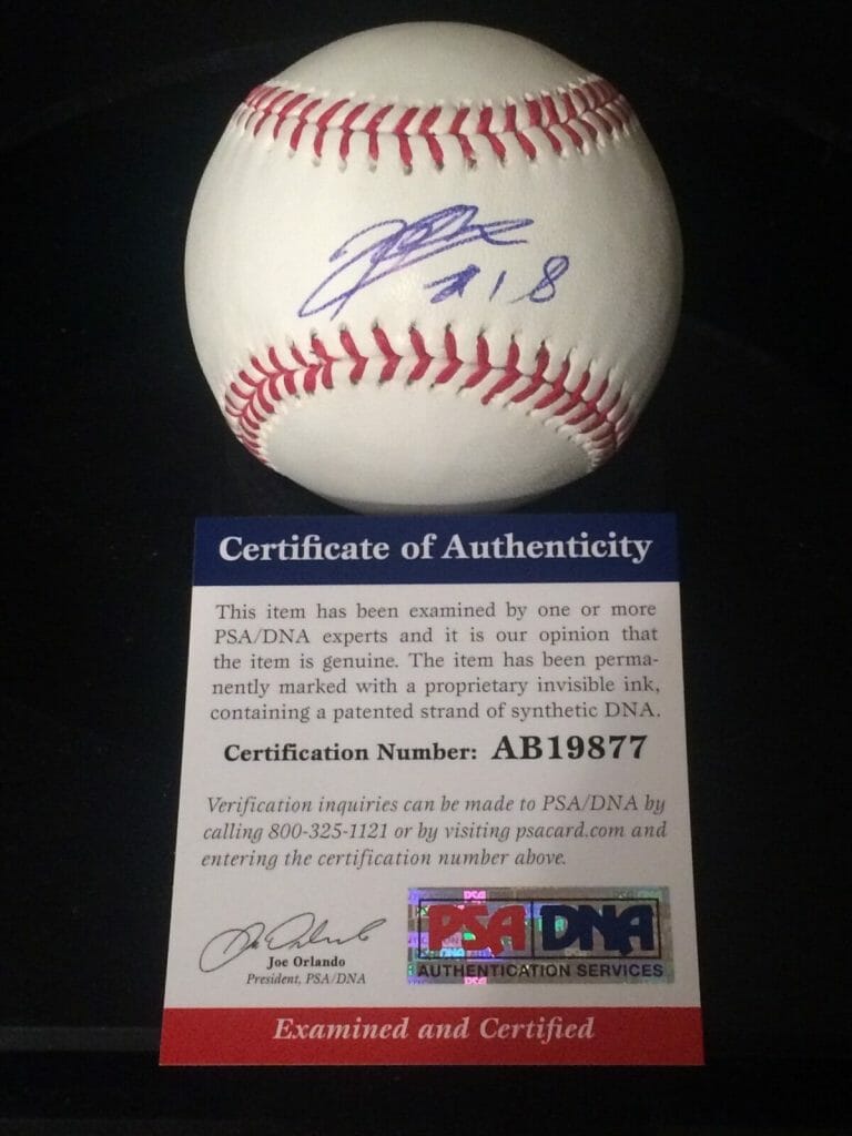 KENTA MAEDA HAND SIGNED OMLB BASEBALL LA DODGERS PSA DNA CERT