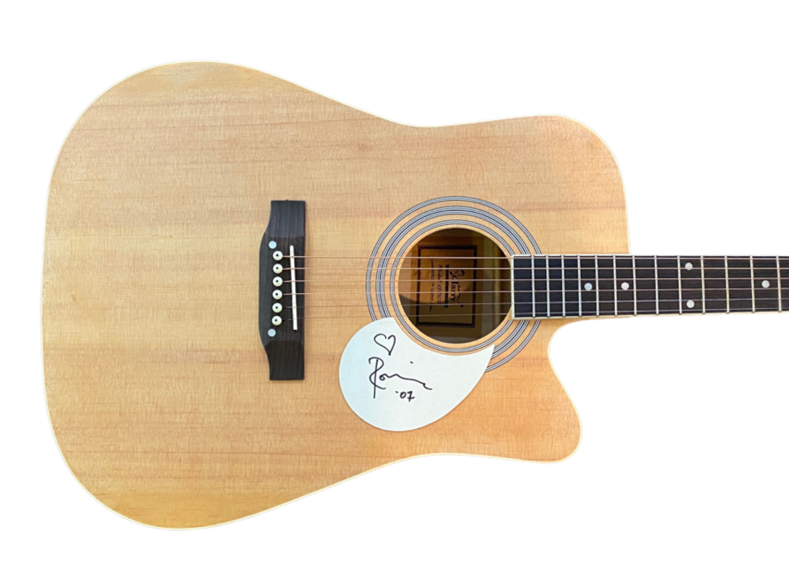 Ronnie Wood Signed Full Size Acoustic Guitar The Rolling Stones ACOA 