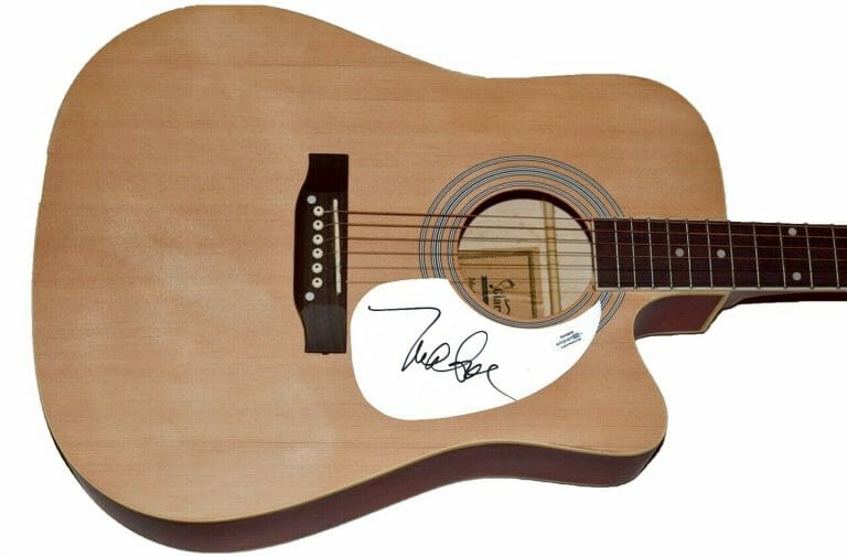 Mike Love Signed Full Size Electric Guitar COA Proof Autographed Beach Boys