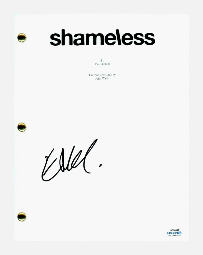 ETHAN CUTKOSKY SIGNED AUTOGRAPHED SHAMELESS PILOT SCRIPT SCREENPLAY ACOA COA COLLECTIBLE MEMORABILIA