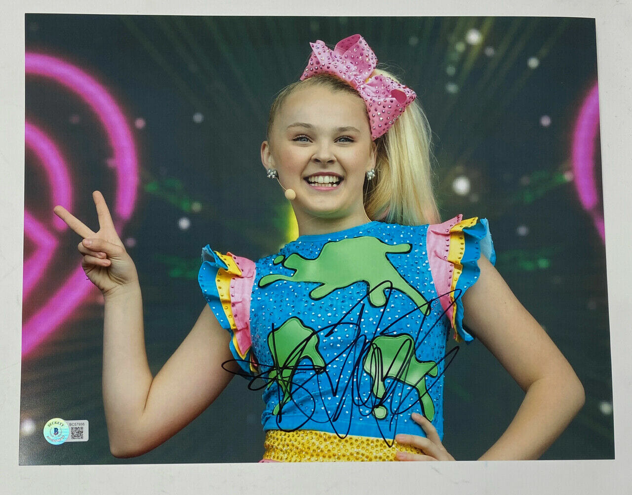 Jojo Siwa Signed Autographed 11x14 Photo Dance Moms Actress Singer