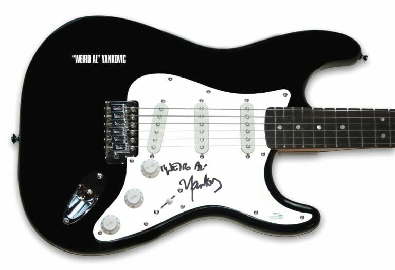 WEIRD AL YANKOVIC SIGNED AUTOGRAPHED ELECTRIC GUITAR ACOA COA COLLECTIBLE MEMORABILIA