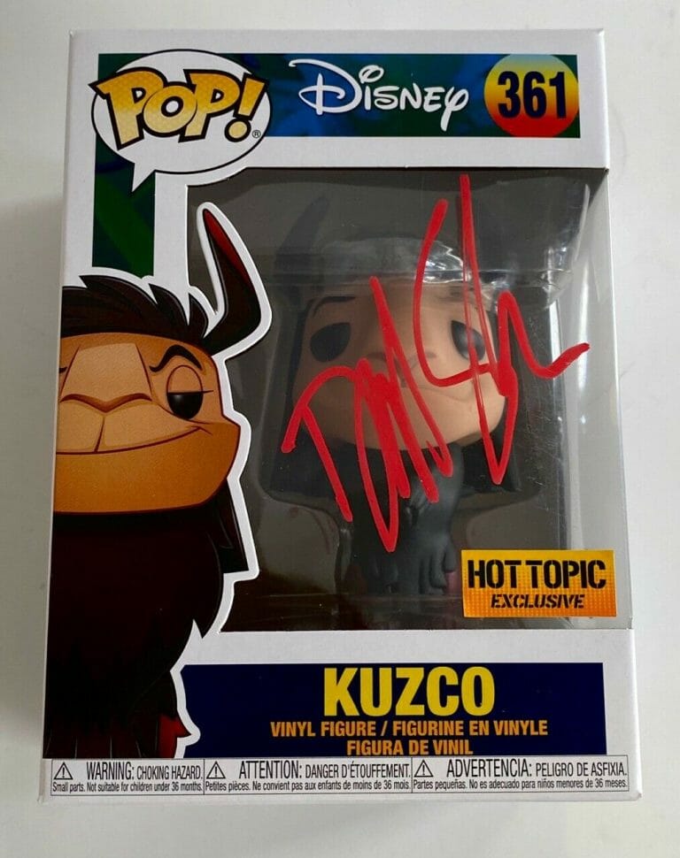 DAVID SPADE SIGNED FUNKO POP FIGURE KUZCO THE EMPEROR’S NEW GROOVE BECKETT COA COLLECTIBLE MEMORABILIA
