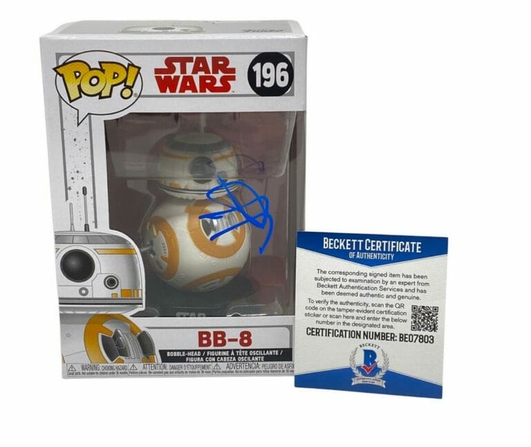 JJ ABRAMS SIGNED AUTOGRAPHED FUNKO POP FIGURE BB-8 STAR WARS BECKETT COA COLLECTIBLE MEMORABILIA