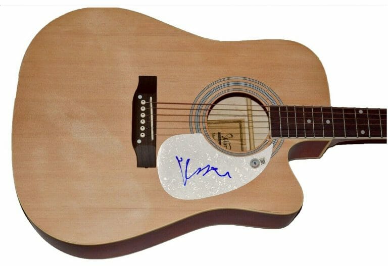 KESHA SIGNED AUTOGRAPHED FULL SIZE ACOUSTIC GUITAR TIK TOK SINGER BECKETT COA COLLECTIBLE MEMORABILIA