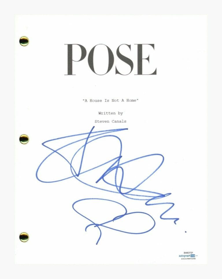 INDYA MOORE SIGNED AUTOGRAPHED POSE PILOT EPISODE SCRIPT SCREENPLAY ACOA COA COLLECTIBLE MEMORABILIA