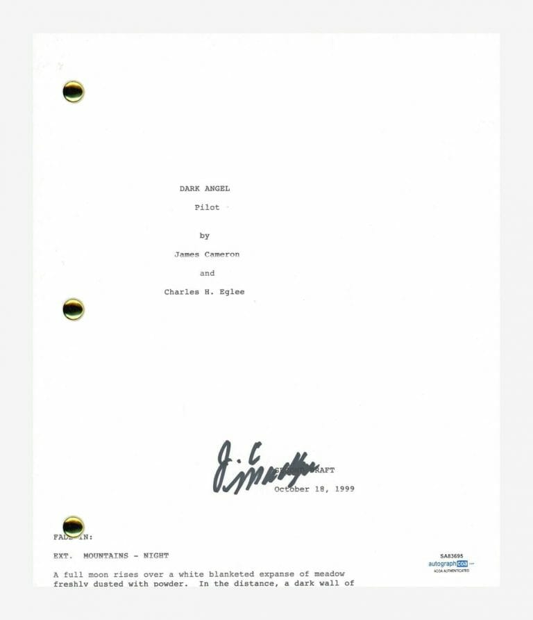 J.C. MACKENZIE JC SIGNED AUTOGRAPHED DARK ANGEL PILOT EPISODE SCRIPT ACOA COA COLLECTIBLE MEMORABILIA