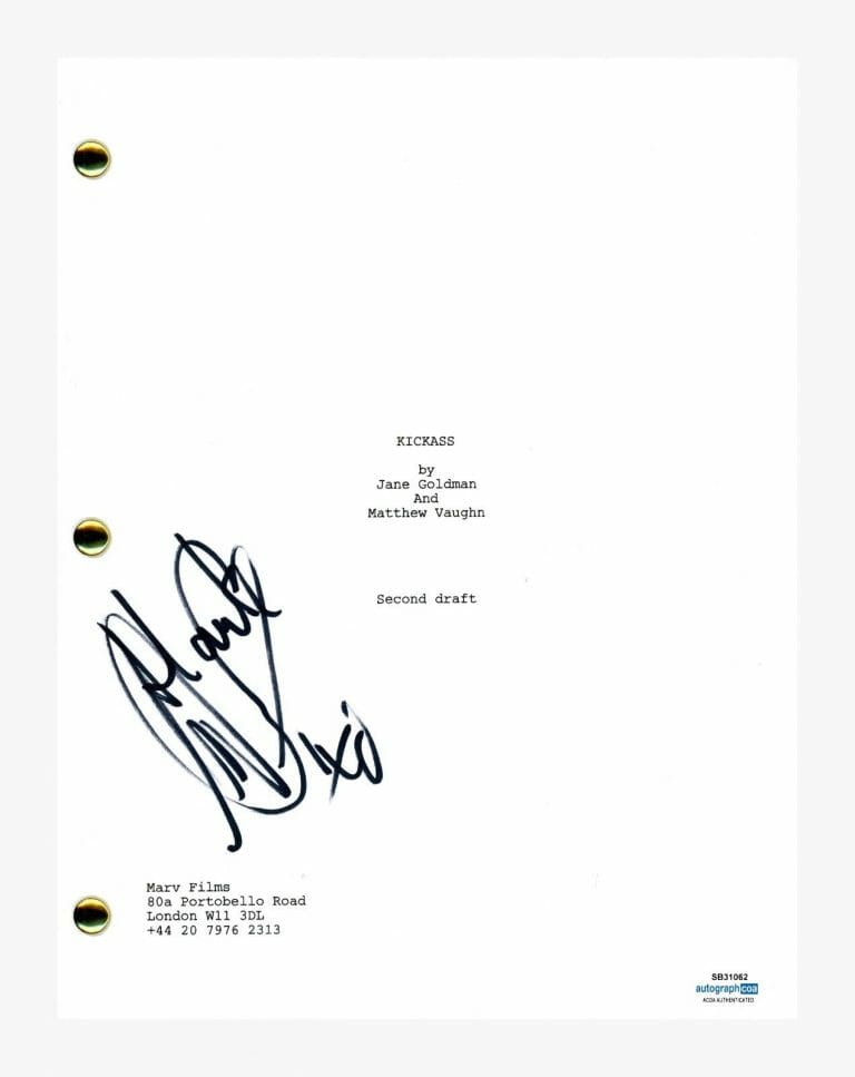 CHLOE MORETZ SIGNED AUTOGRAPHED KICK-ASS MOVIE SCRIPT SCREENPLAY ACOA COA COLLECTIBLE MEMORABILIA