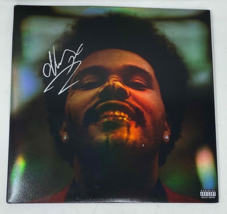 THE WEEKND SIGNED AFTER HOURS HOLOGRAPHIC VINYL ALBUM FULL AUTOGRAPH BECKETT COA COLLECTIBLE MEMORABILIA
