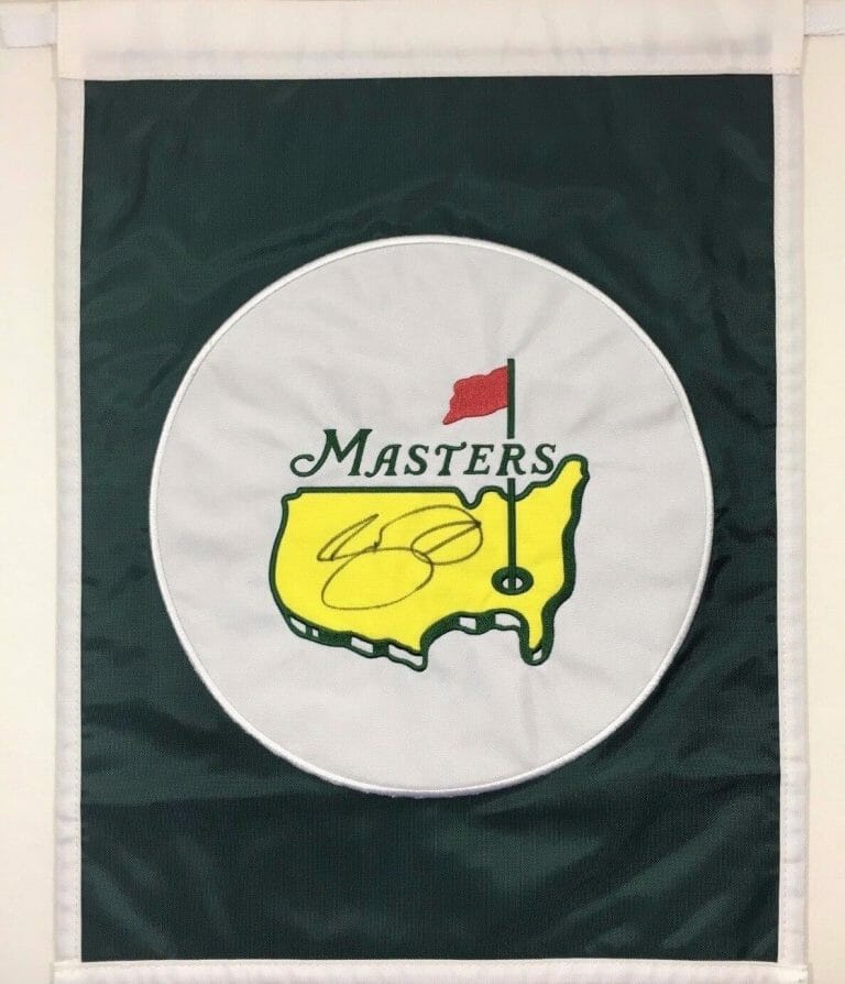 JASON DAY SIGNED AUTOGRAPH UNDATED MASTERS GARDEN FLAG GOLF PIN COA **RARE** COLLECTIBLE MEMORABILIA