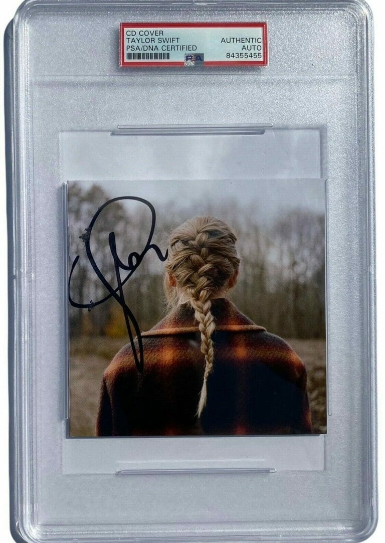 Taylor Swift Autographed 7x12 Custom Framed CD Midnights Blood Moon AC –  Zobie Productions