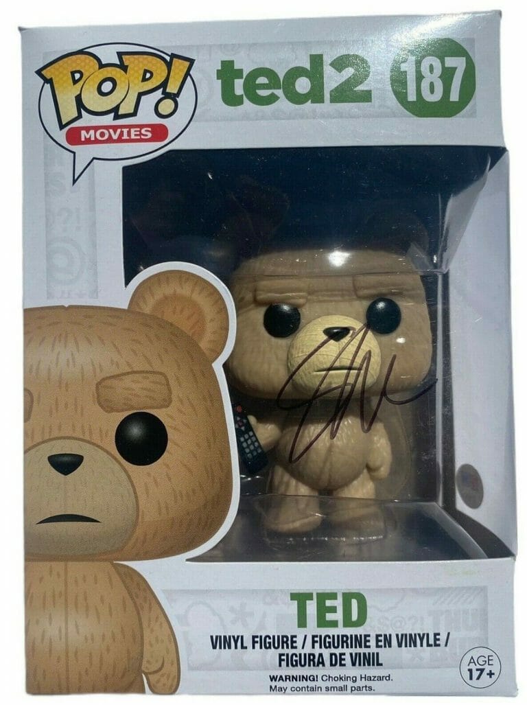 SETH MACFARLANE SIGNED AUTOGRAPHED TED 2 FUNKO POP 187 MOVIES POP! PSA/DNA COLLECTIBLE MEMORABILIA