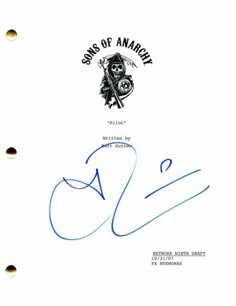 THEO ROSSI SIGNED AUTOGRAPH SONS OF ANARCHY FULL PILOT SCRIPT – JUICE ORTIZ RARE COLLECTIBLE MEMORABILIA