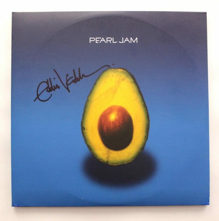 EDDIE VEDDER SIGNED AUTOGRAPH ALBUM VINYL RECORD – PERAL JAM FRONTMAN W/ PSA COA COLLECTIBLE MEMORABILIA