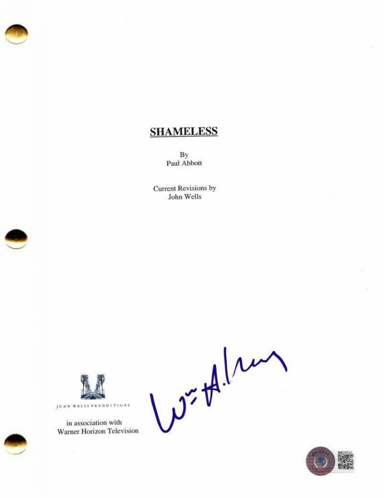 WILLIAM H MACY SIGNED SHAMELESS PILOT SCRIPT AUTHENTIC AUTOGRAPH BECKETT COLLECTIBLE MEMORABILIA