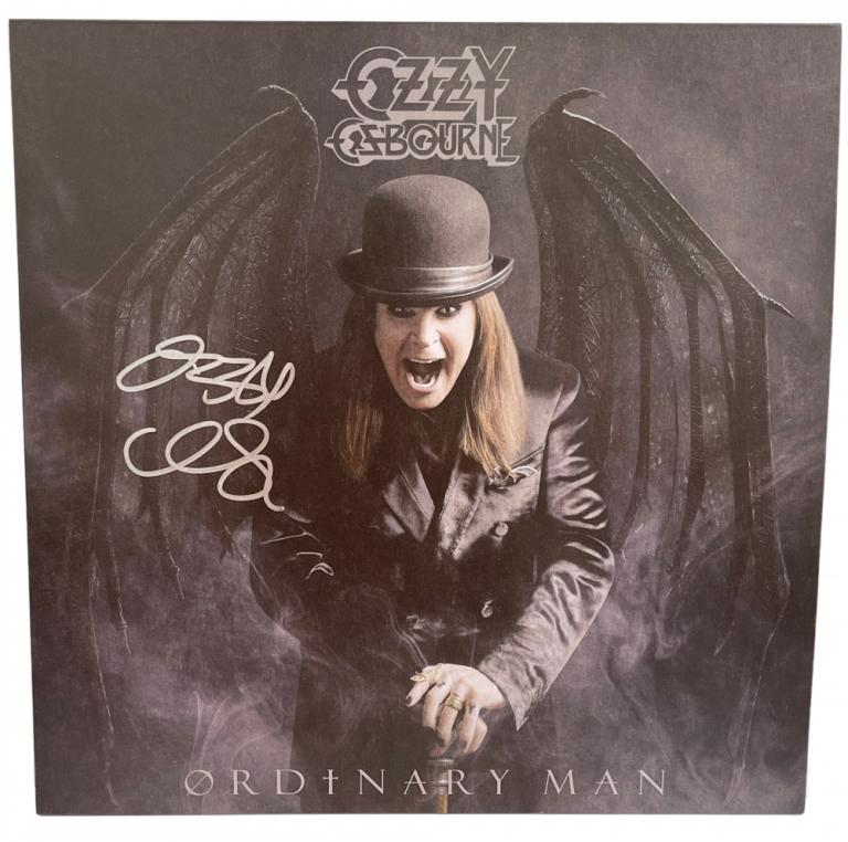 OZZY OSBOURNE ORDINARY MAN SIGNED VINYL ALBUM AUTOGRAPH BECKETT WITNESS HOLO 1 COLLECTIBLE MEMORABILIA