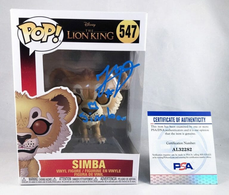 JD MCCRARY SIGNED FUNKO POP #547 SIMBA DISNEYS LION KING COA COLLECTIBLE MEMORABILIA