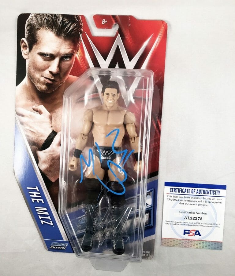THE MIZ SIGNED WWE FIGURINE INTERCONTINENTAL CHAMPION COA COLLECTIBLE MEMORABILIA