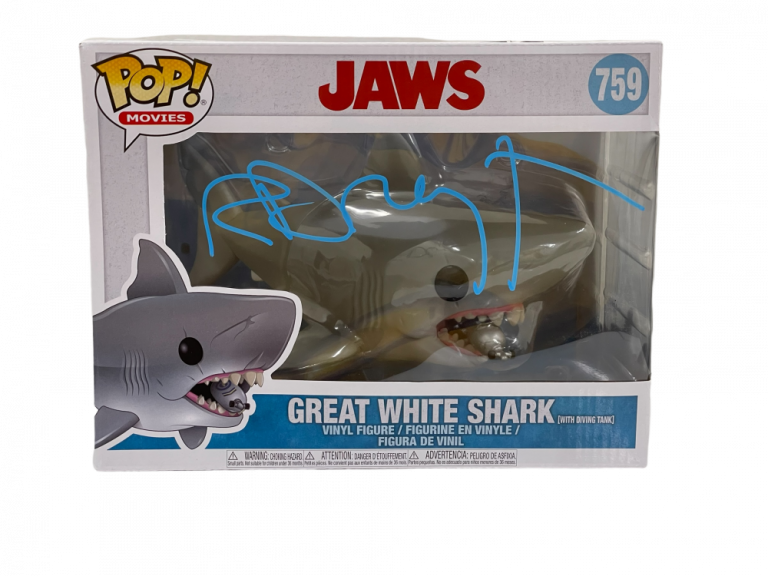 RICHARD DREYFUSS JAWS SHARK SIGNED 759 FUNKO FIGURE AUTOGRAPH PROOF BECKETT 5 COLLECTIBLE MEMORABILIA