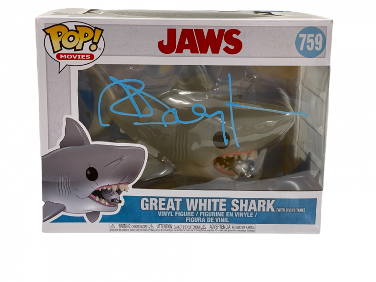 RICHARD DREYFUSS JAWS SHARK SIGNED 759 FUNKO FIGURE AUTOGRAPH PROOF BECKETT 8 COLLECTIBLE MEMORABILIA