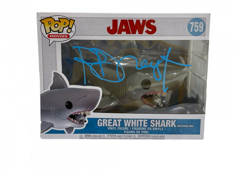 RICHARD DREYFUSS JAWS SHARK SIGNED 759 FUNKO FIGURE AUTOGRAPH PROOF BECKETT 2 COLLECTIBLE MEMORABILIA
