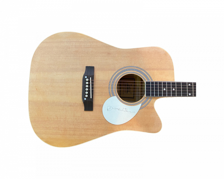 BRIAN WILSON SIGNED AUTOGRAPH FULL SIZE ACOUSTIC GUITAR THE BEACH BOYS ACOA COA COLLECTIBLE MEMORABILIA