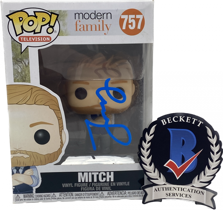JESSE TYLER FERGUSON SIGNED AUTOGRAPH MITCH MODERN FAMILY FUNKO POP BECKETT COA COLLECTIBLE MEMORABILIA