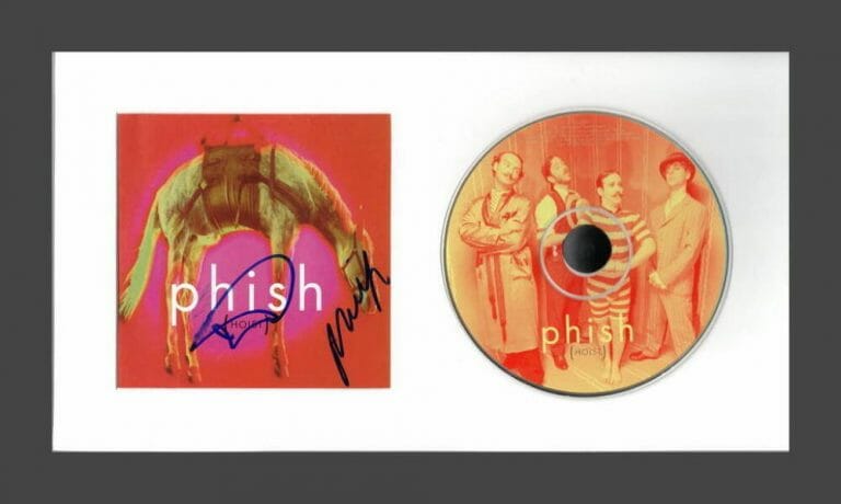 TREY ANASTASIO & MIKE GORDON PHISH SIGNED AUTOGRAPH HOIST FRAMED CD DISPLAY RARE COLLECTIBLE MEMORABILIA