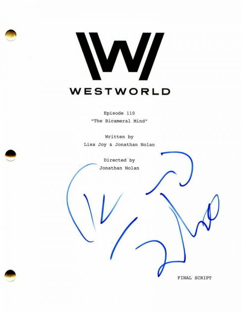 RODRIGO SANTORO SIGNED AUTOGRAPH WESTWORLD FULL PILOT SCRIPT W/ EVAN RACHEL WOOD COLLECTIBLE MEMORABILIA