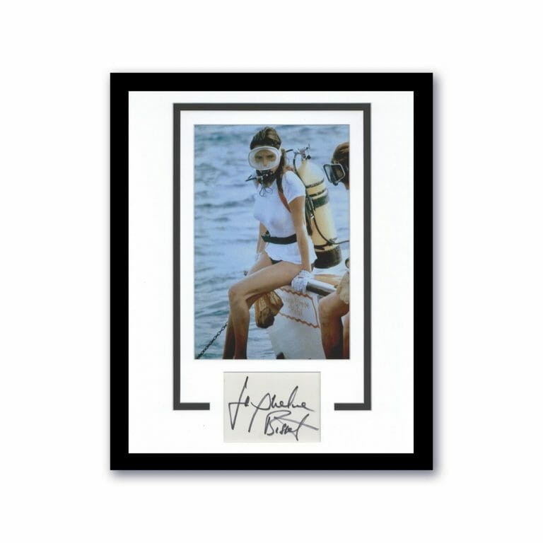 JACQUELINE BISSET “THE DEEP” AUTOGRAPH SIGNED CUSTOM FRAMED 11×14 DISPLAY ACOA COLLECTIBLE MEMORABILIA