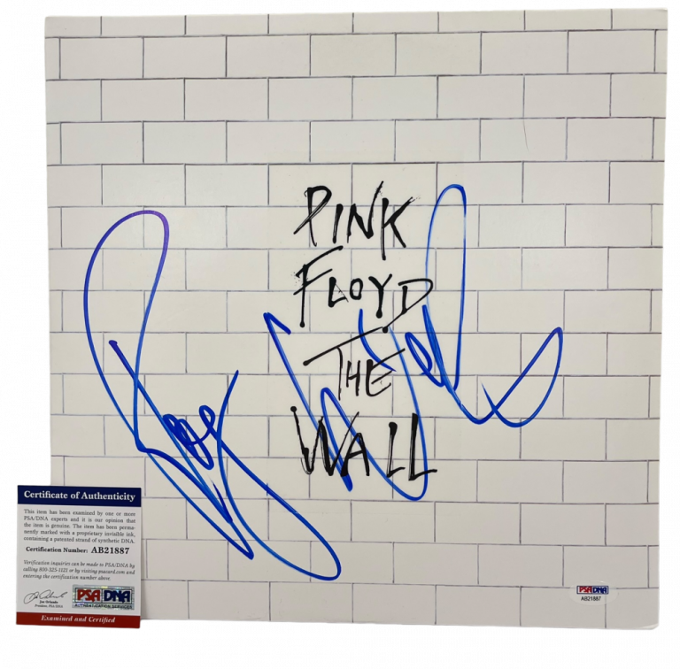 Roger Waters Pink Floyd Signed 30x40 Canvas Psa Coa S79280